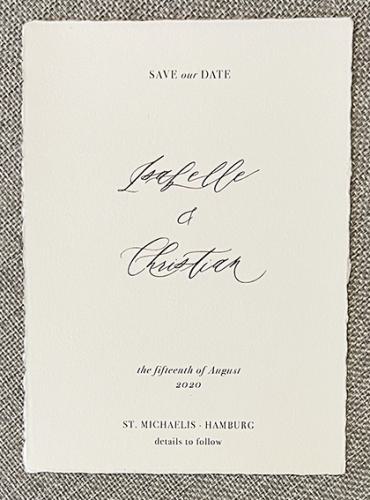 Einladung zur Hochzeit, Einladungskarte, Hochzeitseinladung, Büttenpapier
